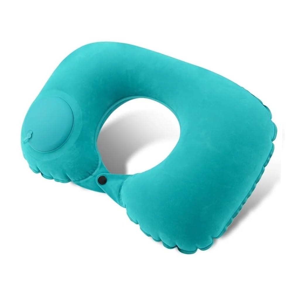 PURCHASE ZONE® Hand-Pressed Inflatable Foldable Travel Neck Pillow Super Soft Thin Healthy Convenient Inflatable U-Shape Air Pillow Instant Inflatable Neck Travel Pillow (Multicolor)-image-12