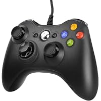 Controller for Xbox 360 PC, USB Gaming PC Controller for Xbox 360, Upgraded Design Ergonomic Cable Gamepad for Windows XP/Vista/7/8/8.1/10