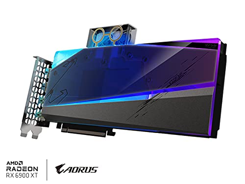 Image of GIGABYTE AORUS Radeon RX 6900 XT Xtreme WATERFORCE WB 16G Graphics Card, WATERFORCE Water Block Cooling System, 16GB 256-bit GDDR6, GV-R69XTAORUSX WB-16GD Video Card