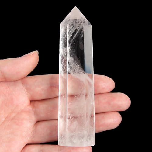 Orientrea Clear Quartz Crystal Wand-1 Pc...