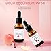 Nail Art 0.5 fl.oz Peach Fragrance Odorizer Acrylic Odor Reducer Liquid ODOR OUT Odorless Monomer Removal with Dropper Tube Design Pack of 1, HJ-NAP011