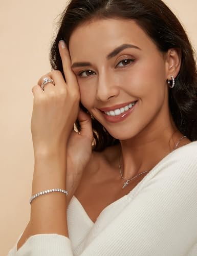 Mameloly 1.5ct Engagement Rings for Women Round Bridal Ring Sets Cubic Zirconia Wedding Band Twisting Infinity Pave Set Size 3-123