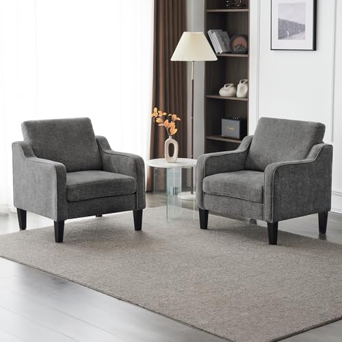 Image of VINGLI Accent Chairs Set of 2, Modern Traditional Armchair for Living Room
