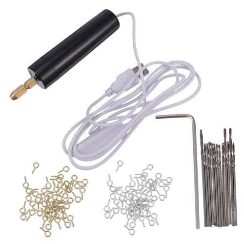 NUOBESTY Mini Taladro Eléctrico Manual Rotatorio De 115 Piezas Taladro Eléctrico Para Joyería Brocas Para Carpintería Taladros Rotativos Pequeño Taladro Inalámbrico Para Joyería Acero