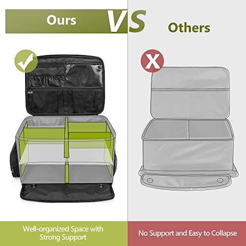 image for GOBUROS Golf Trunk Organizer Storage with Separate Compartment for 2 P