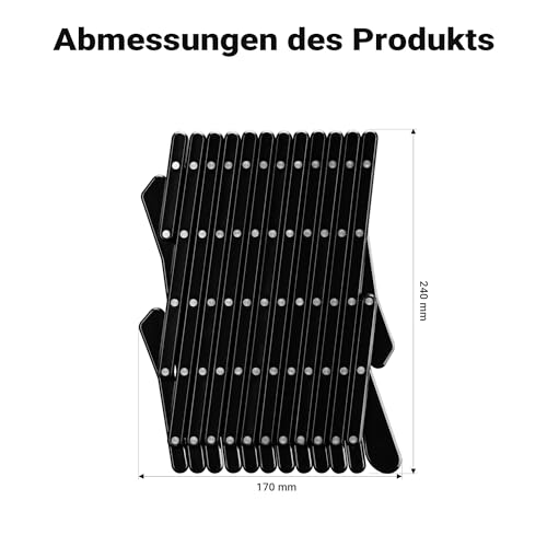 Fudajo Hundeschutzgitter für Autofenster 17,7 x 24 cm, ausziehbares Lüftungsgitter, Frischluftgitter für Haustiere, Fenstergitter schwarz, Gitter für Autos