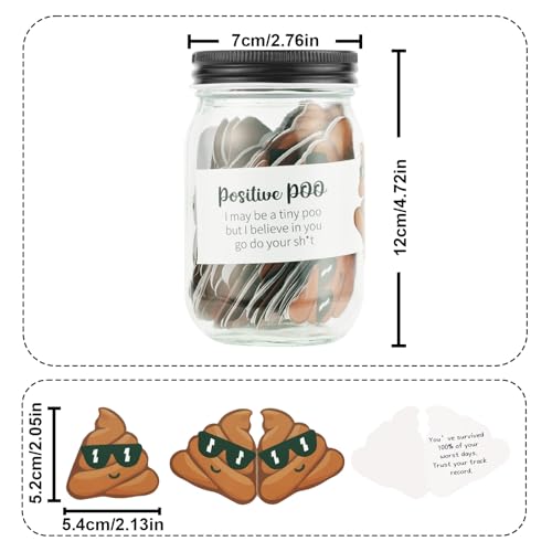 Cartes d'affirmation positives avec bocal transparent, décoration design et moral - 3