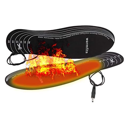 Warmfits Battery Powered Rechargeable Heated Insoles Foot Warmers for Men and Women. Have Warm feet on Winter Adventures Like Hunting, Working, Skiing