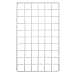 Econoco Commercial Epoxy Coated Grid Cubbies, 14" Length x 14" Width, White (Pack of 48)