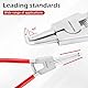 TOOLEAGUE 4 Pcs Snap Ring Pliers Set, Kreis Pliers, 7 Zoll Internal/Externe schwere Pflicht C Clip Pliers für Ringentferner Retaining mit Lagerbeutel