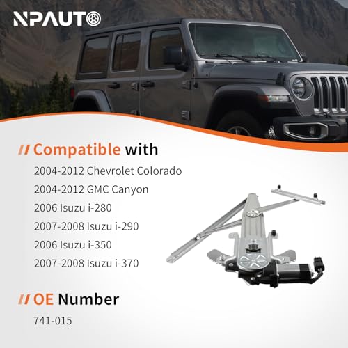 Image of Front Passenger Power Window Regulator with Motor fit for Chevy GMC (04-12)