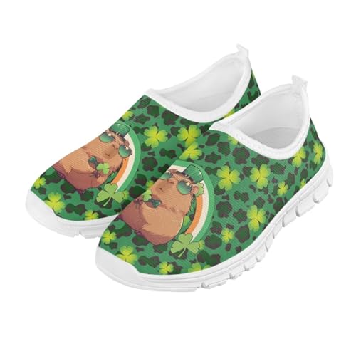 Doojoayie St. Patrick's Day Shoes for Girls Slip On Sneakers Better2