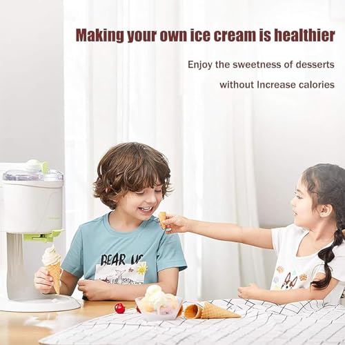 Softeismaschine kompakte tragbare Eismaschine halbautomatische 1000ML Frucht Dessert Joghurt Kegel Eiscreme Maker für Home DIY Küche – Bild 3