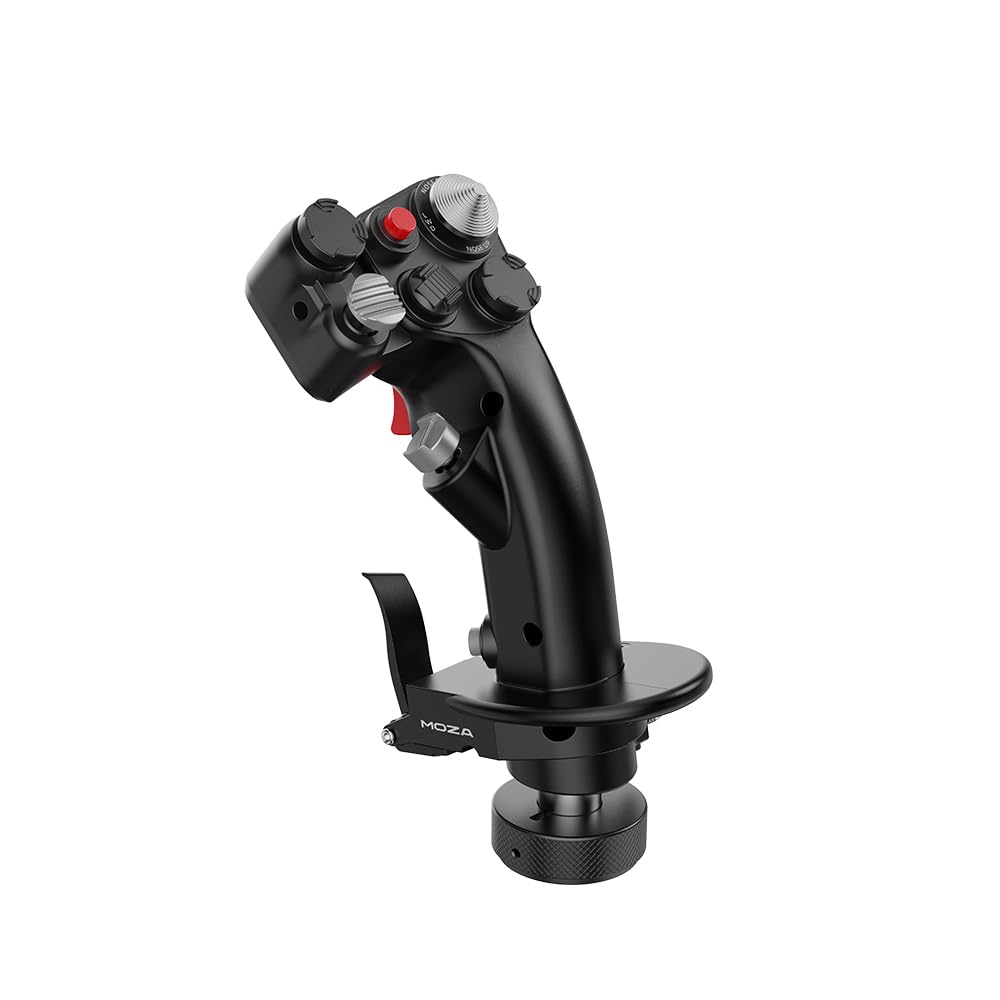 MOZA MH16 Flightstick realistic aviation control for flight simulations, compatible with PC