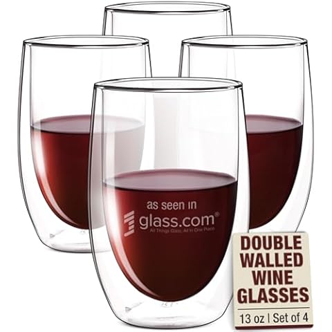 Eparé Stemless Wine Glasses - 13 oz Set of 4 Cover