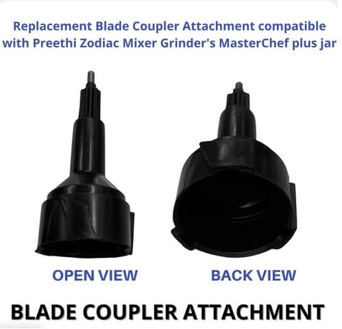 Image of Replacement Blade Coupler Attachment Compatible with Preethi Zodiac Mixer Grinder's & MasterChef Plus Jar Mixer Grinder Coupler
