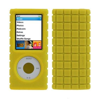 Speck Productos PixelSkin   Carcasa de goma para iPod Nano 4G (amarillo)