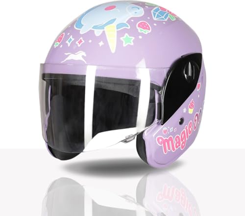 Image of TVS Moto Jr. Kids Helmet |Fun Glow in The Dark Graphics | Lightweight ISI Certified ABS Shell| Removable Cheek Pads | Ideal for Cycle Scooter Daily Ride Comfort & Protection