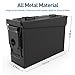 30 Cal Ammo Can Metal 9mm Ammo Box Storage Crate case for Shotgun Bullet Rifle Nerf Ammunition Waterproof case-Gard Organizer(Black),Gift Boxes for Dad Husband Father