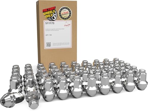 Image of Wheel Accessories Parts 40 Pcs M14x2 Thread OEM Style Lug Nuts 2.125 inch Long Chrome 13 /16 inch 21mm Hex Hex Fits Ford Expedition F-150 ｜ Lincoln Mark LT Navigator 4L3Z-1012-A ｜611-288