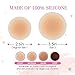 Hollywood Fashion Secrets Silicone CoverUps Size 2 - Nipple Covers for Women, Pasties Nipple Covers, Reusable Sticky Boobs Concealers, Self Adhesive, Medium Shade, 1 Pack