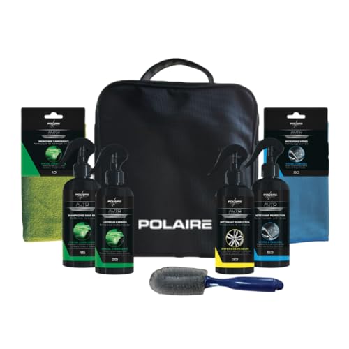 Pack Eté Polaire Auto Expert : Mallette de 8 Produits d'Entretien Voiture pour Carrosserie