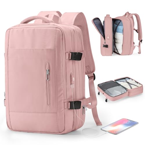 WONHOX Mochila de viagem, C5 - rosa, Large-LL