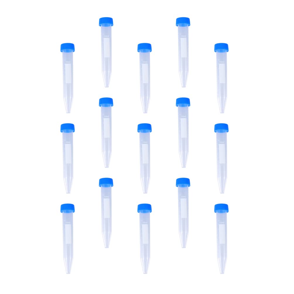 Buy iplusmile 50pcs 10ml Conical Centrifuge Tubes Flat Top Screw Cap