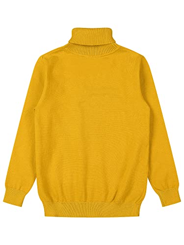 Boys Girls Turtleneck Cable Knitted Sweater Slim Fit Pullover Sweater for Kids4