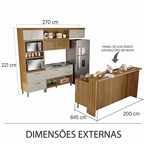 Cozinha 06 Pçs Nesher Princesa Gourmet 100 MDF