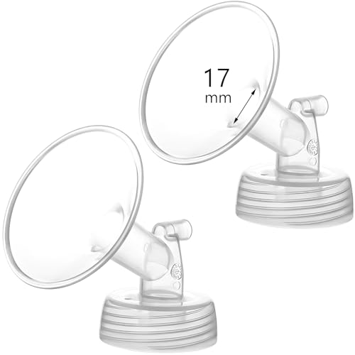 Image of Momstouch 17mm Flange Compatible with Spectra S1 S2 9 Plus Synergy Gold Breastpump Replacement to Spectra Pump Parts and Flange; Not Original; Replaces Shield