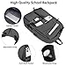 School Backpack College Bookbag for Teen — Student Bagpack for Girls 15.6 Inch Casual Daypack with USB Charger Women Laptop Backpacks Anti Theft Cute Fashion Book Bag Travel Back Pack Black Grey