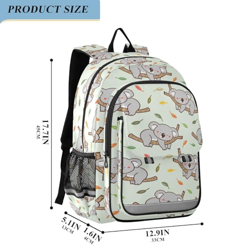 Sac à dos ordinateur enfants vert A2361 cartable koala