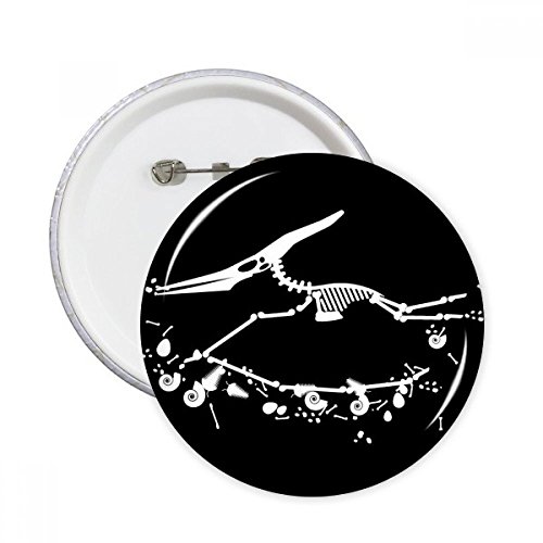 Os de dinosaure miniature broches rondes bébé badge bouton décoration vêtement multicolore