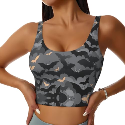 Chaleco deportivo gris para yoga y fitness con original estampado de Halloween