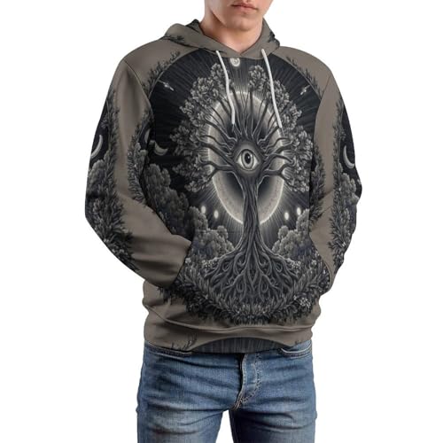 Sweatshirt ciel nocturne mystérieux pull à capuche aux finitions soignées