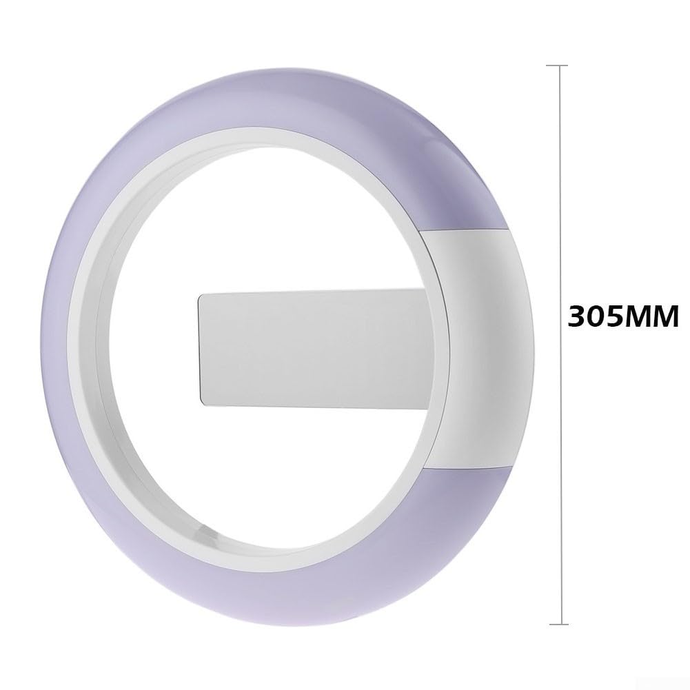SPORTARC Horloge murale élégante à affichage numérique LED miroir creux design réglable 7 couleurs lumière télécommande