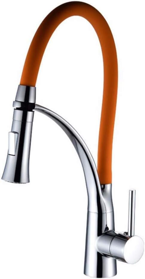 Robinet mélangeur de cuisine eau chaude froide mitigeur rotatif universel évier cuivre