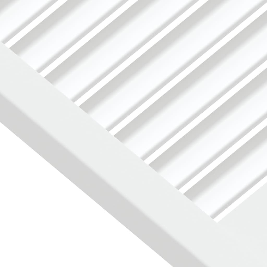 Genérico Puerta de Armario Lamas 2 uds Madera Pino Blanco 61,5x39,4 cm,Bricolaje,Accesorios de Bricolaje,Ferretería para armarios,Puertas de armarios-151152
