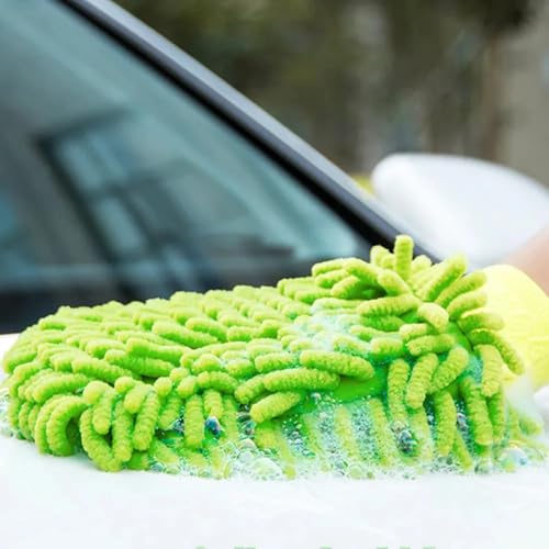 Luva de Microfibra para Limpeza Profunda, Alta Absorção