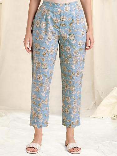 Image of MIRCHI FASHION Women's Co-Ords Kurta Set Cotton Floral Printed Kurta with Plazzo