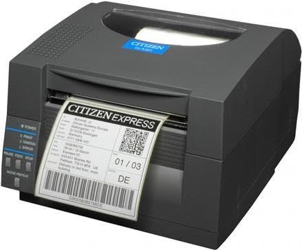 Citizen CL-S521II Printer Direct Thermal, Black, UK+EN Plug, W125657208 (Thermal, Black, UK+EN Plug CL-S521II, Direct Thermal, 203 x 203 DPI, 150 mm/sec, Wired, Black)