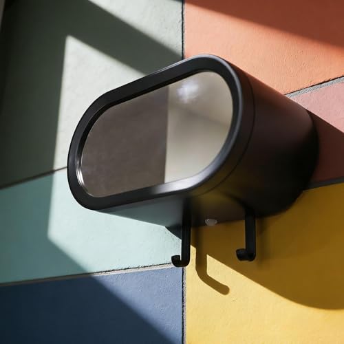 Soporte de llaves para cochera con espejo de ilusión recargable para pared 3