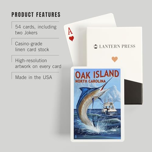Baraja de Poker Oak Island North Carolina 52 Cartas miniatura 3