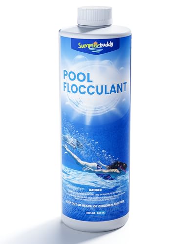 SUMMERBUDDY Swimming Pool Flocculant, Clears Cloudy Water Fast，Works with Any Pool Type，32oz