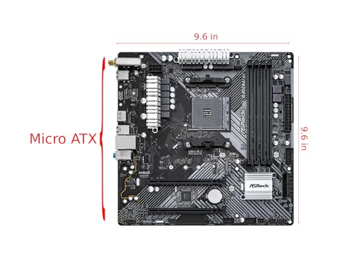 Image of ASRock B450M /AC R2.0 AM4 AMD Promontory B450 SATA 6Gb /s Micro ATX AMD Motherboard