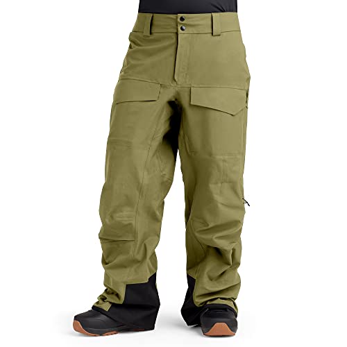 Dakine Men's Sender Stretch 3L Pant, Olive Green (US, Alpha, Medium, Regular, Regular, Earth Green)
