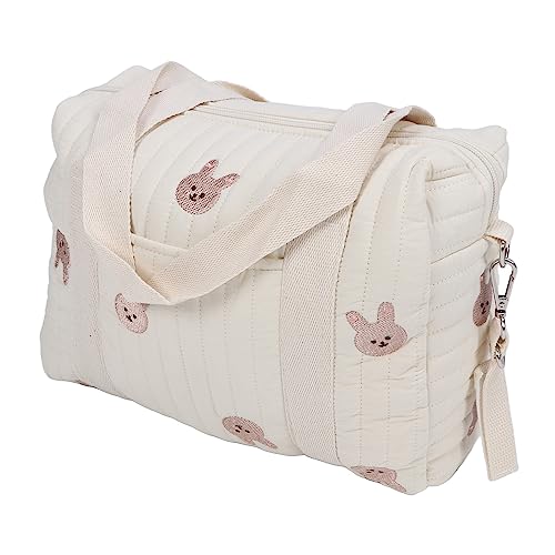 Focket Organizzatore per Passeggino,Borsa Universale per Pannolini per Bambini di Grande Spazio con Cerniera,Borsa per Mamma Ricamata per Pannolino,Telefono,Borsa Coniglio (Focket3276xgqzvh-13)
