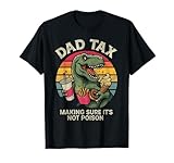 Retro Father's Day Dad Tax Making Sure Not Poison Dinosaur T-Shirt