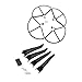 Hellery Accessori per Eliche con Protezione della Lama Telaio Dell'anello Anticollisione - Kit di Ricambio per Hubsan H501S H501A H501C H501M - Nero
